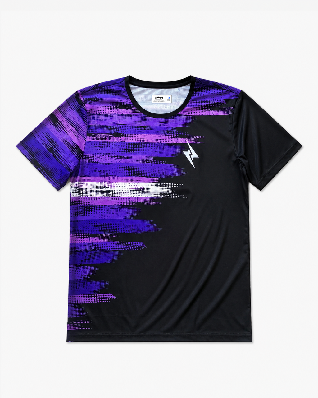 POLERA RUNNING MORADA M/C